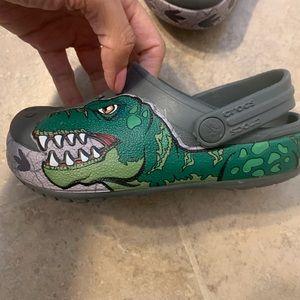 T-Rex light up Crocs